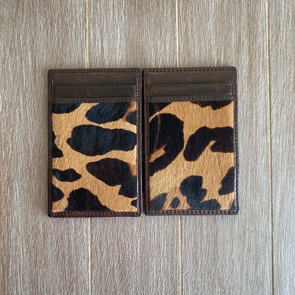 J. Crew Leopard Magic Wallet